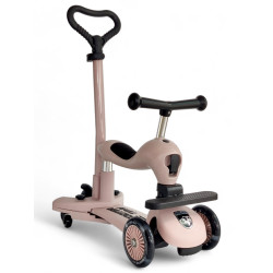 Дитячий самокат з сидінням та батьківською ручкою 3 в 1 Scooter Zinbang ABC TKWW 3in1
