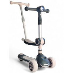 Дитячий самокат з сидінням та батьківською ручкою 3 в 1 Scooter Dream M3