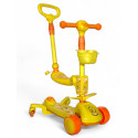 Дитячий самокат з сидінням та батьківською ручкою 3 в 1 Scooter Lovely Child 619-1