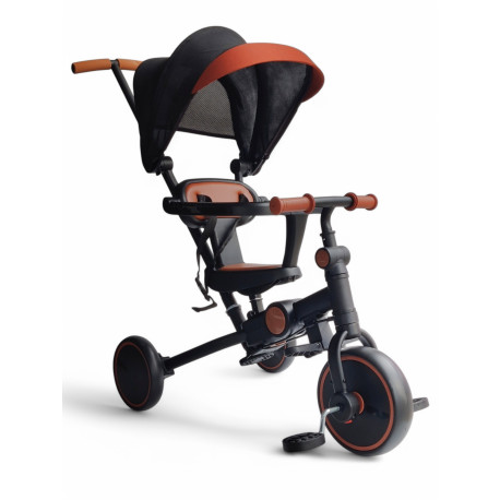 Велосипед-беговел 3в1 з батьківською ручкою та піддашком Royal Leather Trike 105-2