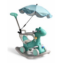 Каталка-гойдалка 3в1 з батьківською ручкою Pony Ambrella Коник NN15834